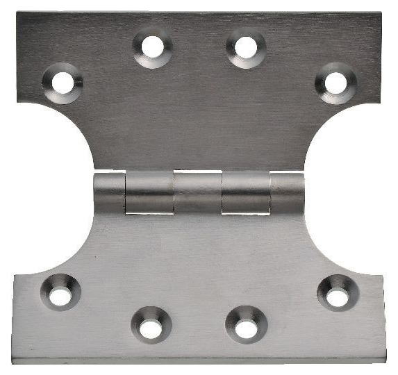 Image of Wickes Parliament Hinge - Satin Chrome 102mm Pack of 2