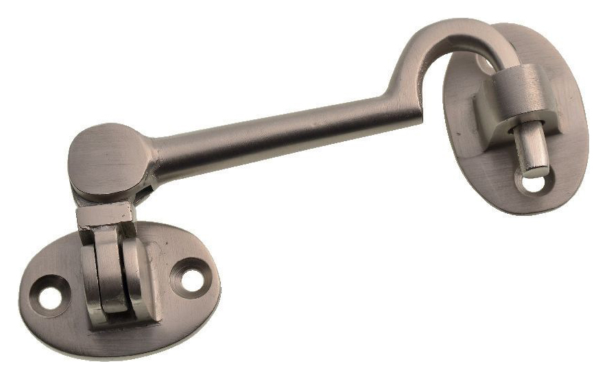 Wickes Satin Nickel Cabin Hook - 100mm