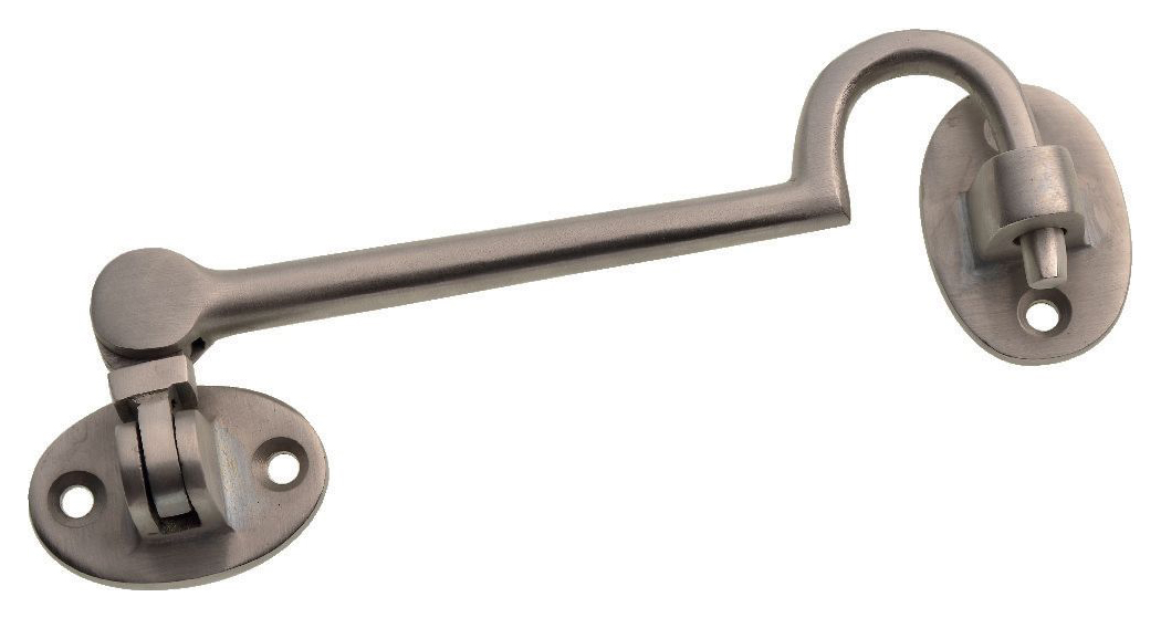 Wickes Cabin Hook - Satin Nickel 150mm