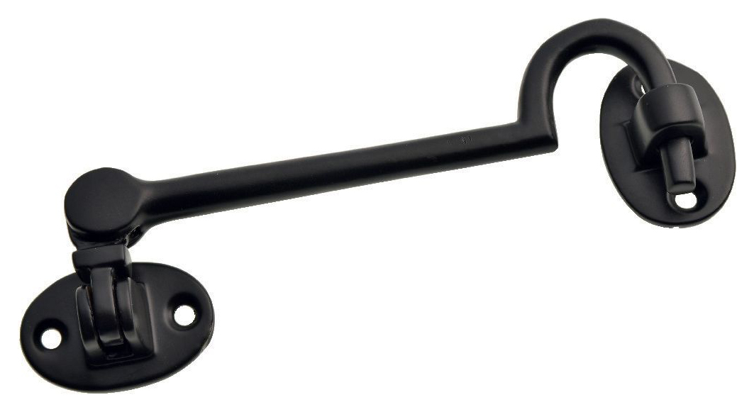 Image of Wickes Cabin Hook - Black 150mm