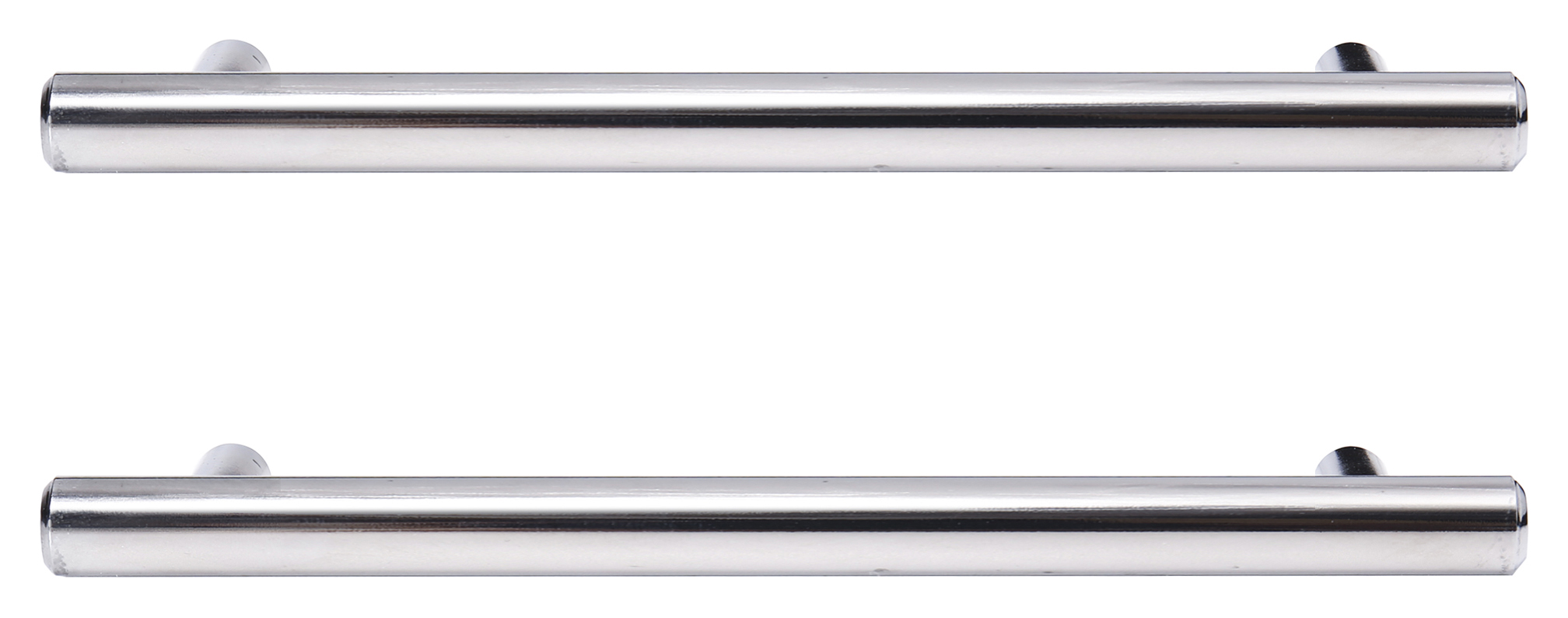 Image of T Bar Cabinet Handle Polished Chrome 220mm - Pack of 2
