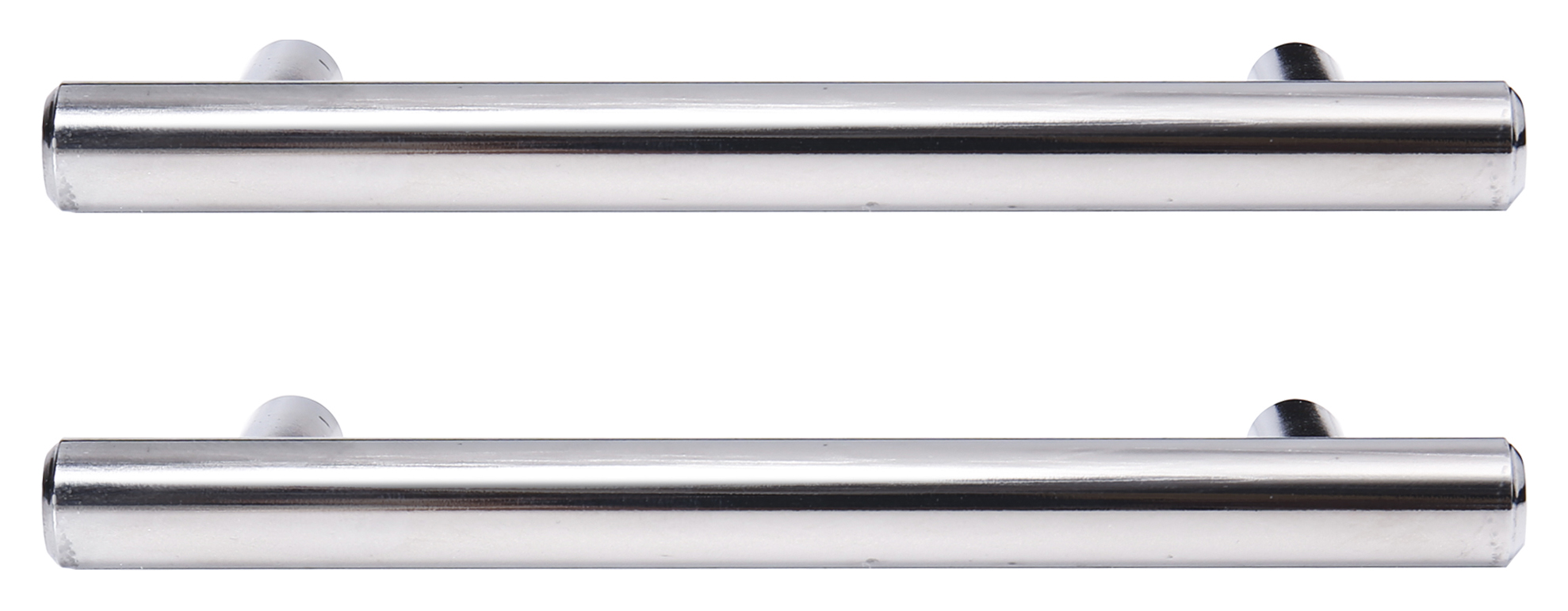 T Bar Cabinet Handle Brushed Nickel 115mm - Pack of 2