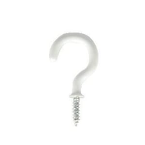 Wickes White Shouldered Cup Hooks - 38mm - Pack of 10
