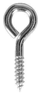 Wickes Brass Shouldered Cup Hooks - 25mm - Pack of 10