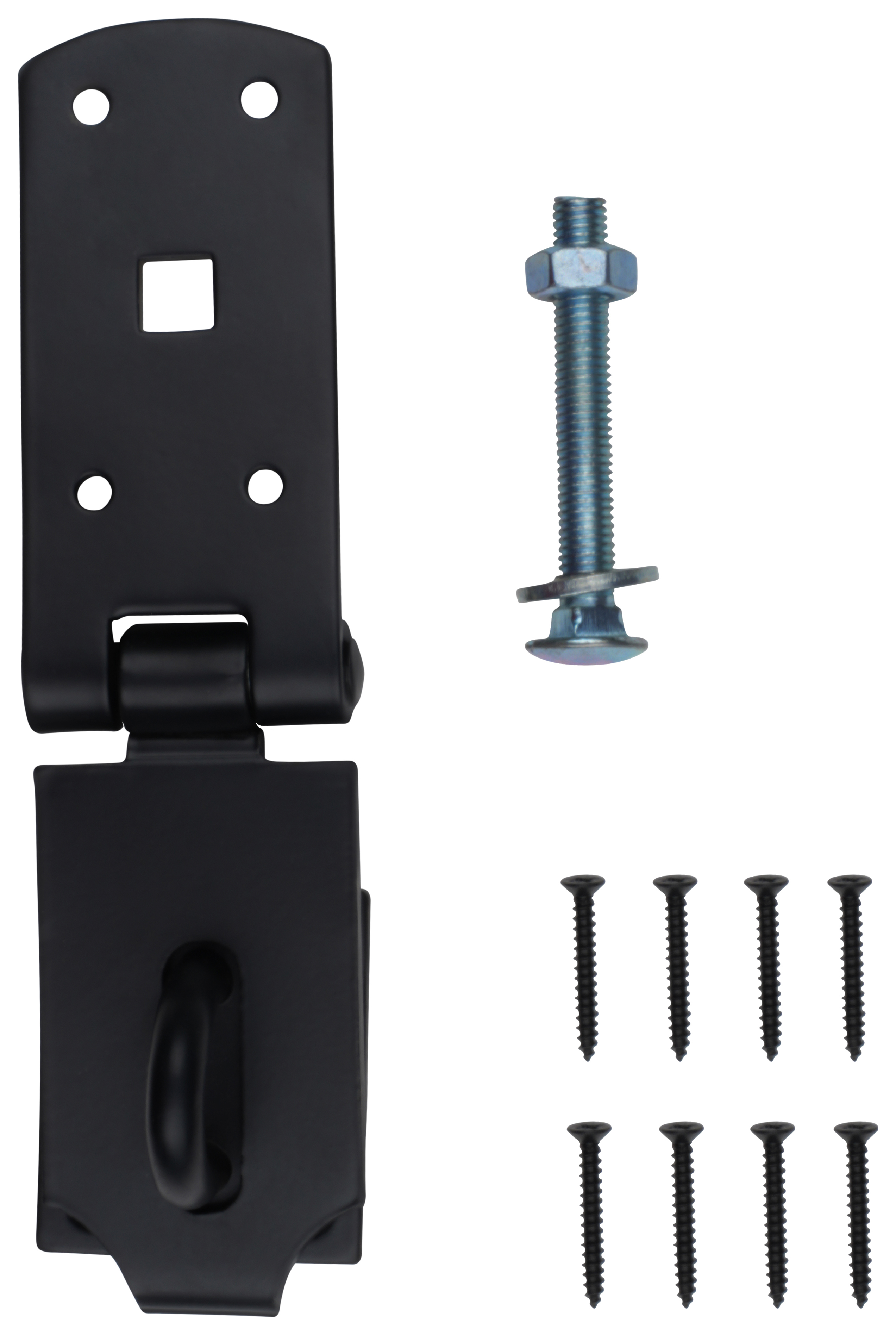 Wickes Safety Hasp and Staple Black - 175mm