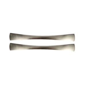 Wickes Slimline Bow Door Handle - Brushed Nickel 185mm Pack of 2