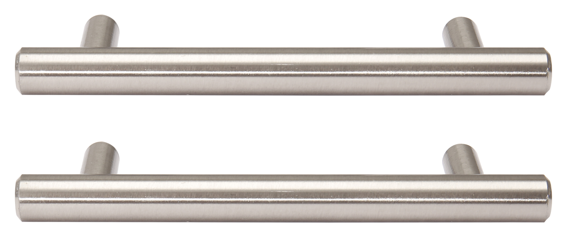 Image of T Bar Cabinet Handle Polished Chrome 135mm - Pack of 2