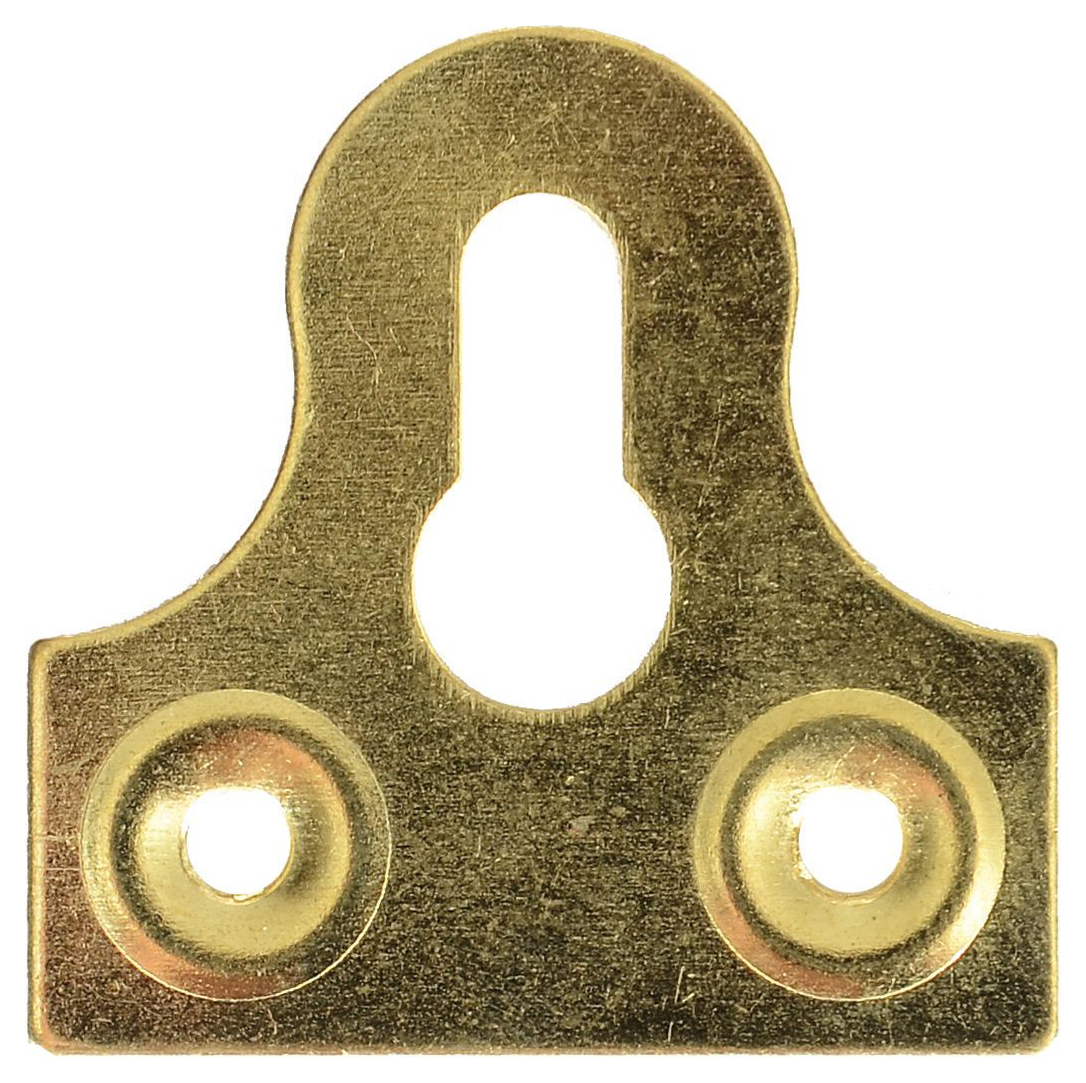 Wickes Slotted Brass Glass Plate Slotted - 38mm - Pack of 10