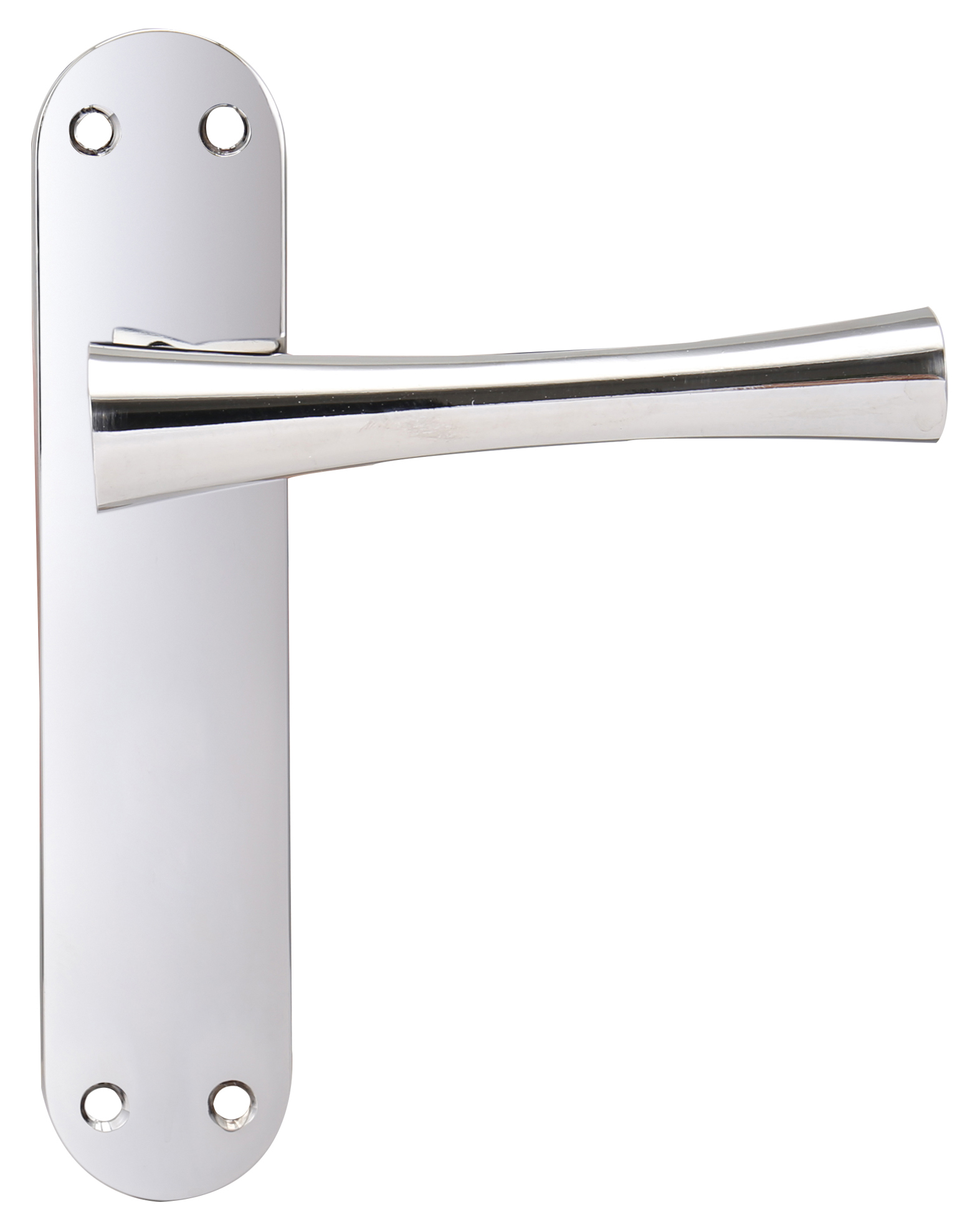 Image of Monaco Polished Chrome Latch Door Handle - 1 Pair