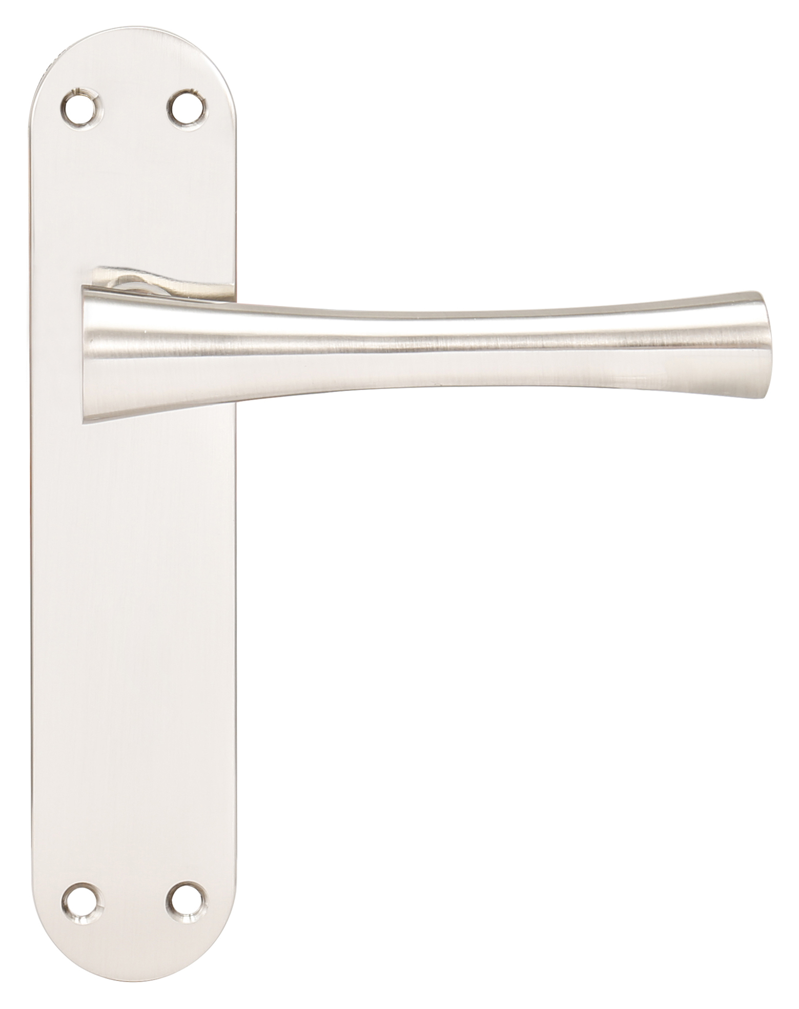 Monaco Satin Nickel Latch Door Handle - 1 Pair