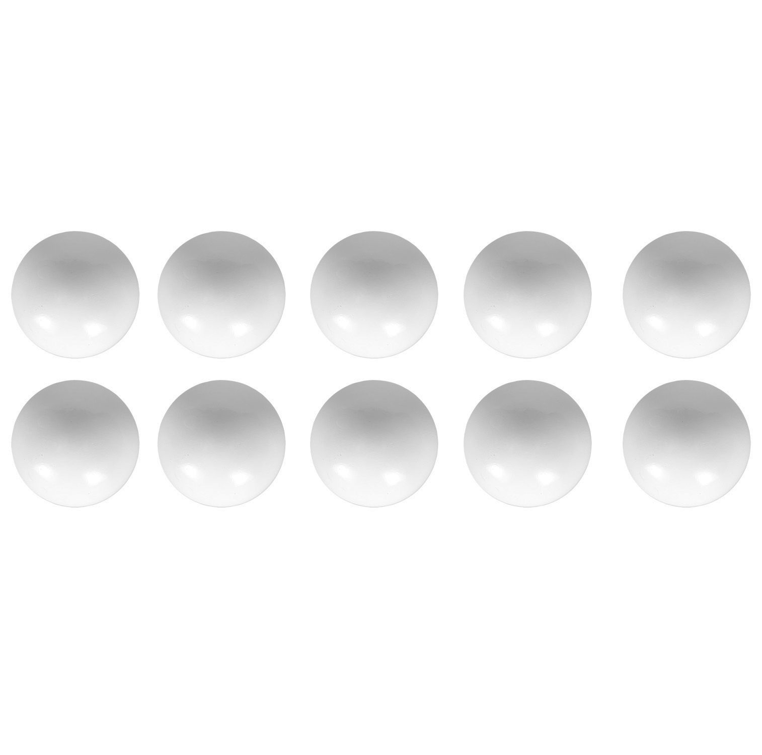 Image of Wickes Ball Top Door Knob - White Plastic 37mm Pack of 10