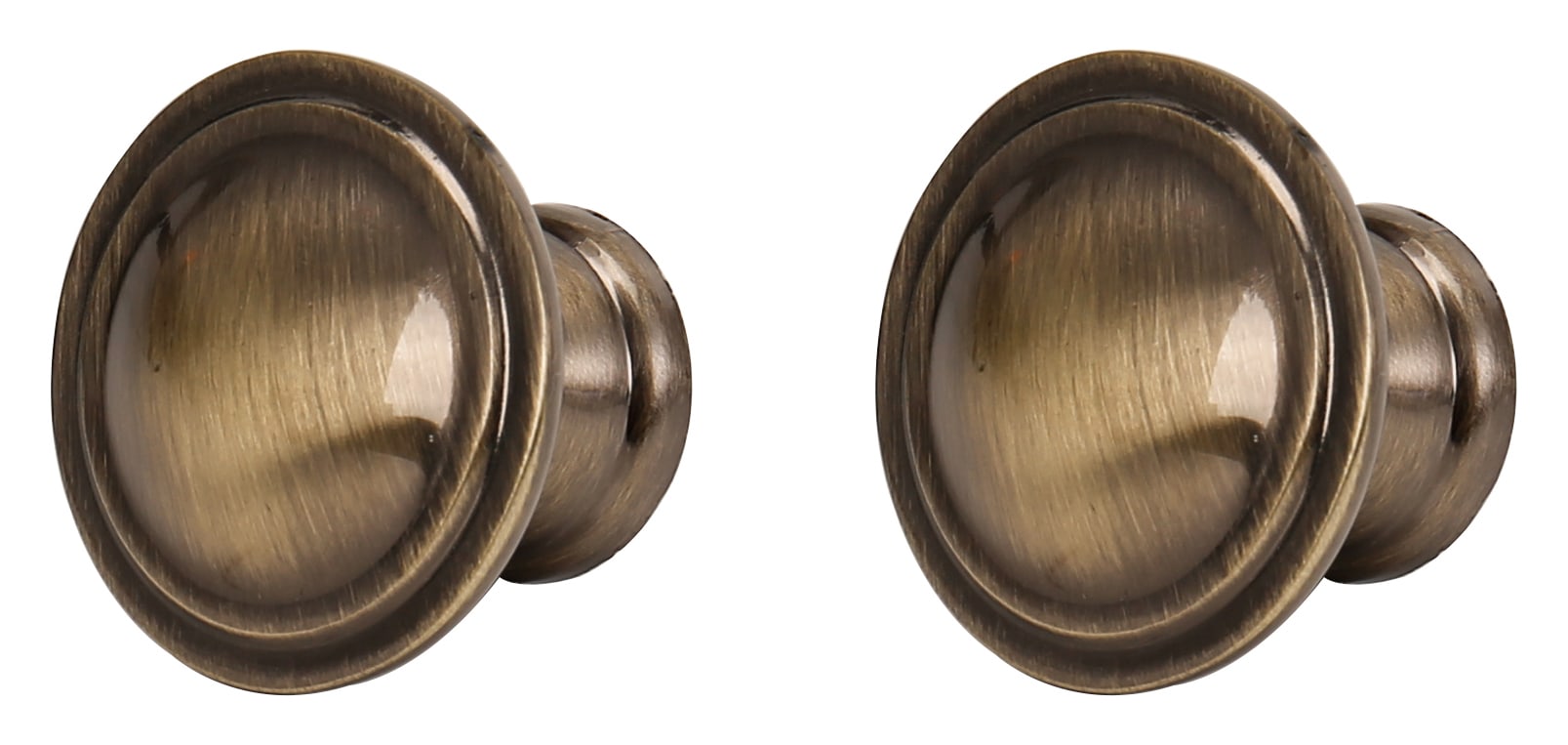 Ring Door Knob Antique Brass 35mm - Pack of 6 | Wickes.co.uk