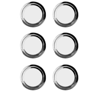 Wickes Ring Door Knob - Polished Chrome 35mm Pack of 6