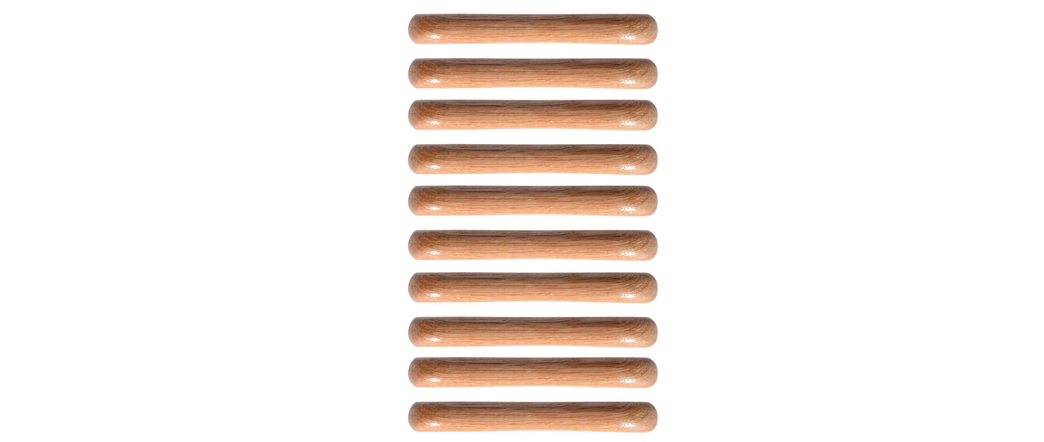 Image of Wickes Unvarnished Pull Door Handle - Oak 110mm Pack of 10