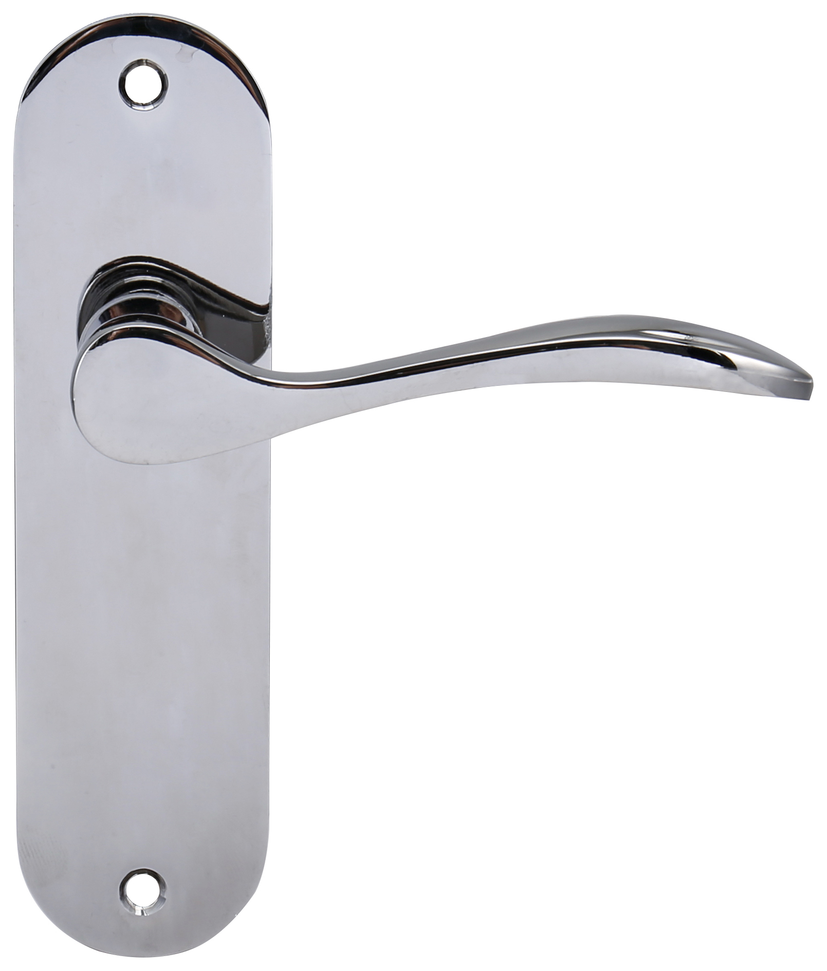 Image of Paris Polished Chrome Latch Door Handle - 1 Pair