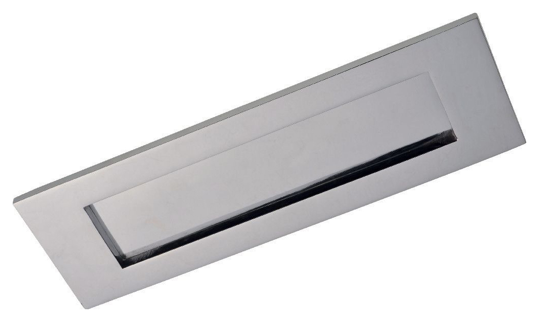 Image of Wickes Letter Plate - Chrome 308 x 96mm