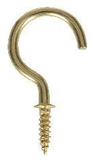 Wickes Brass Shouldered Cup Hooks 25mm Pack of 10 Wickes.co.uk