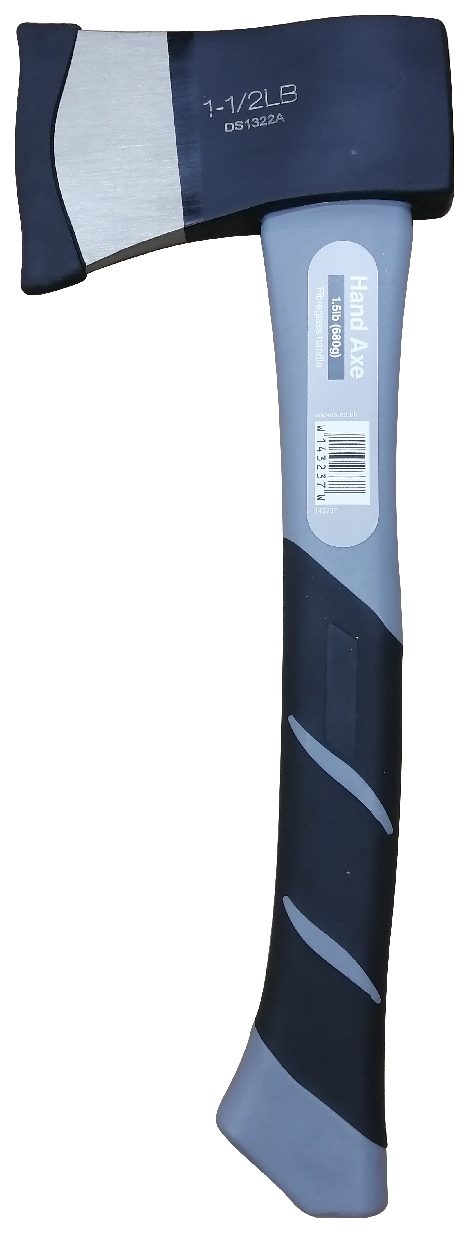 Wickes Fibreglass Handle Tempered Head Axe - 1.5lb (0.6kg)