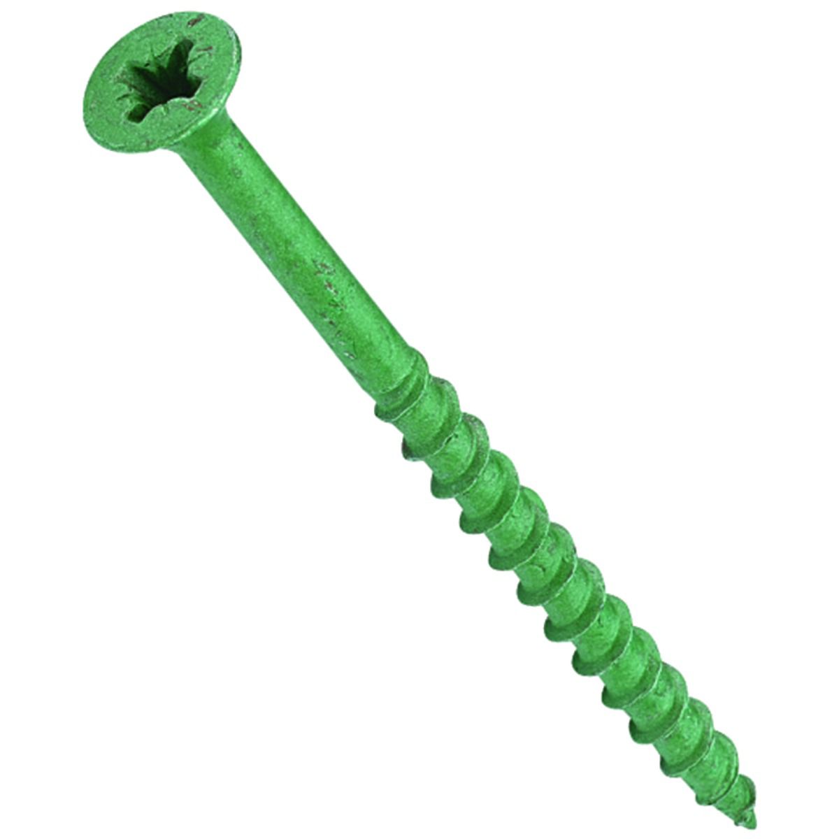 Image of Wickes External Grade Screw - Green No 8 x 32mm Pack of 20