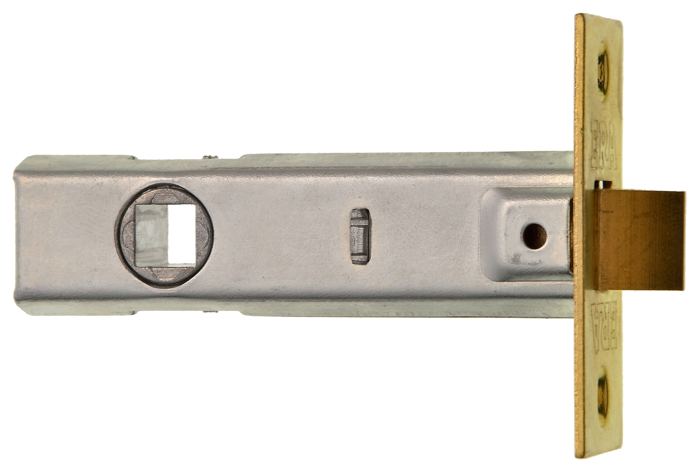 Image of Wickes Tubular Door Latch - Brass 76mm