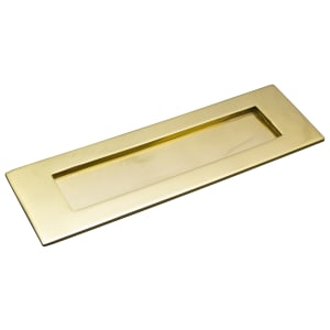 Wickes Victorian Letter Plate - Brass 76 x 254mm