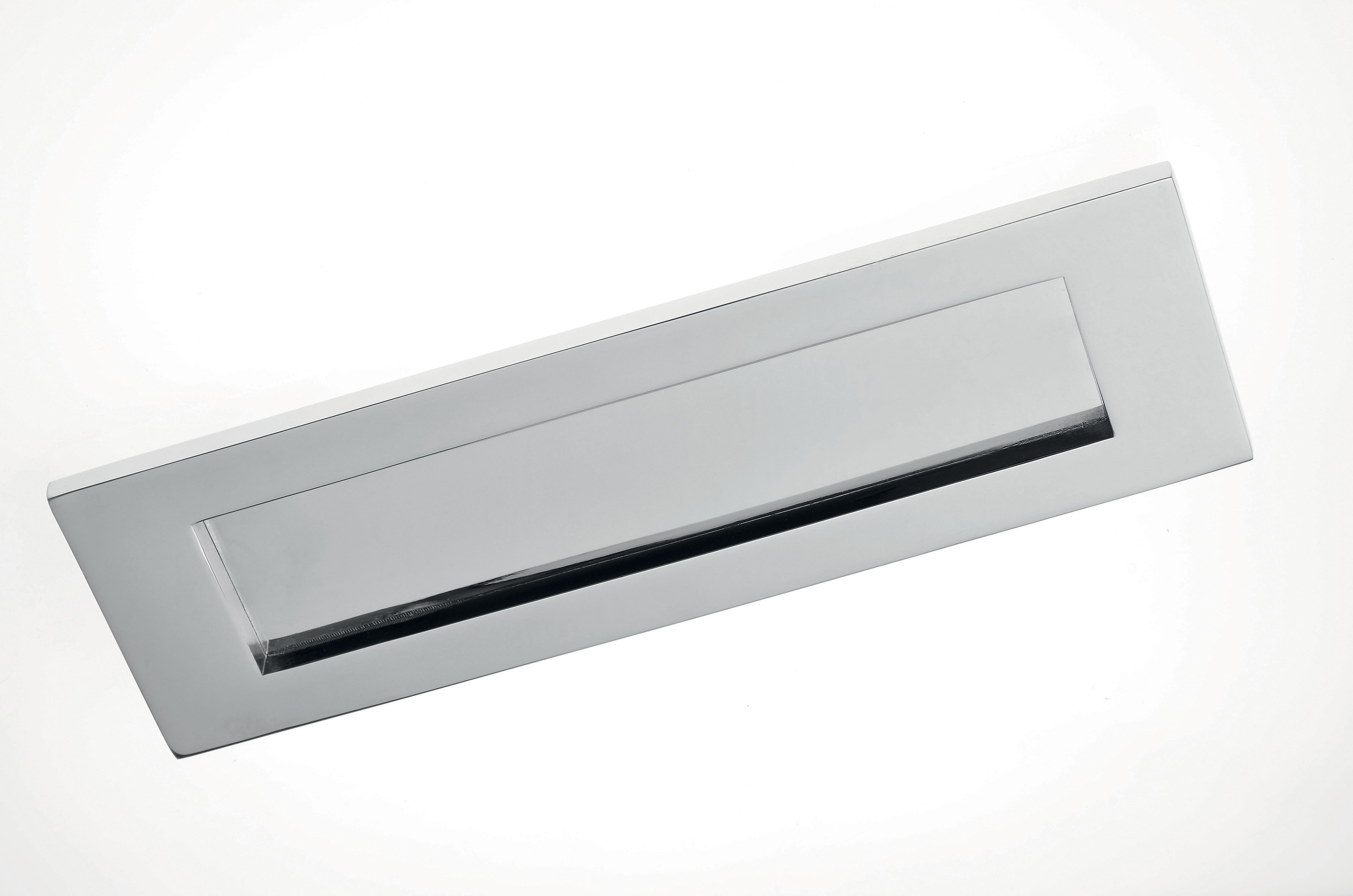 Image of Wickes Letterbox - Chrome 76 x 254mm