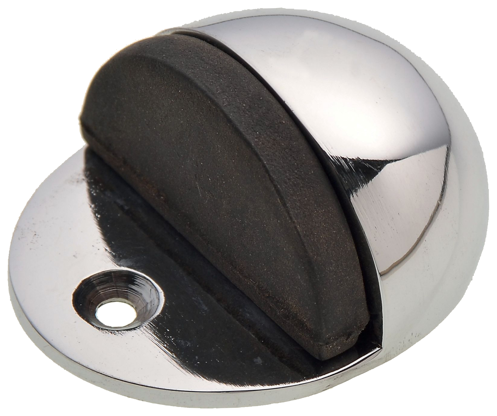 Image of Wickes Floor Mounted Door Stop - Chrome 44mm