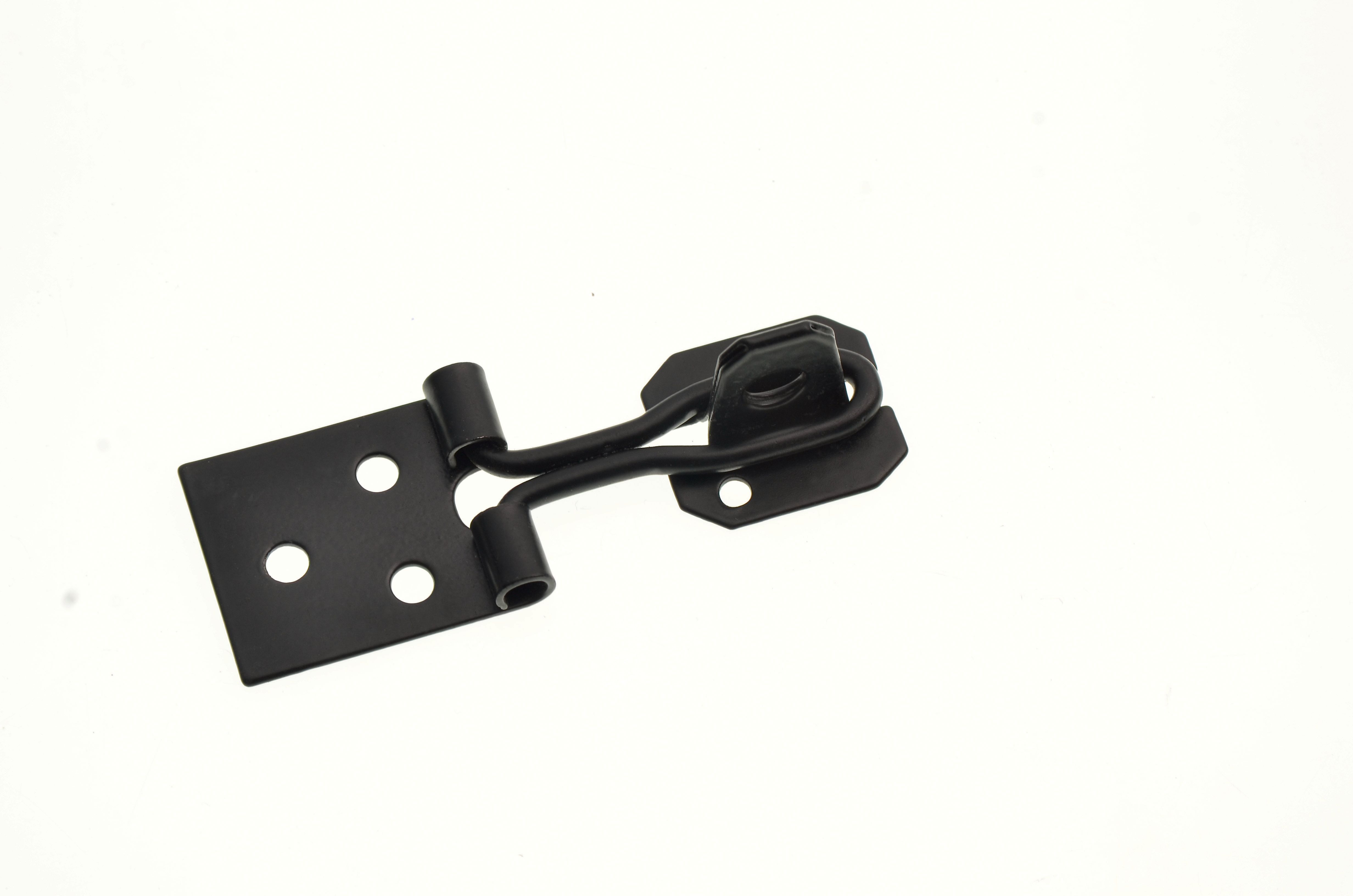 Image of Wickes Wire Hasp and Staple - Black 75mm