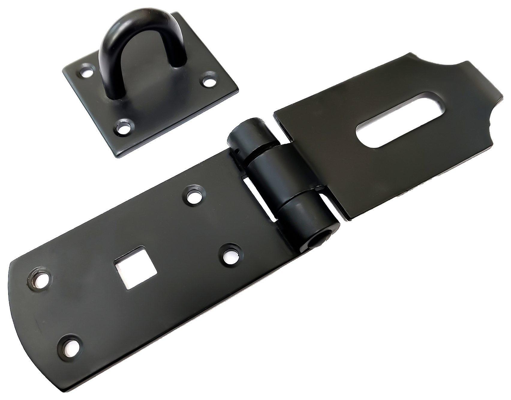 Image of Wickes Heavy Duty Door Hasp & Staple - Black 203mm