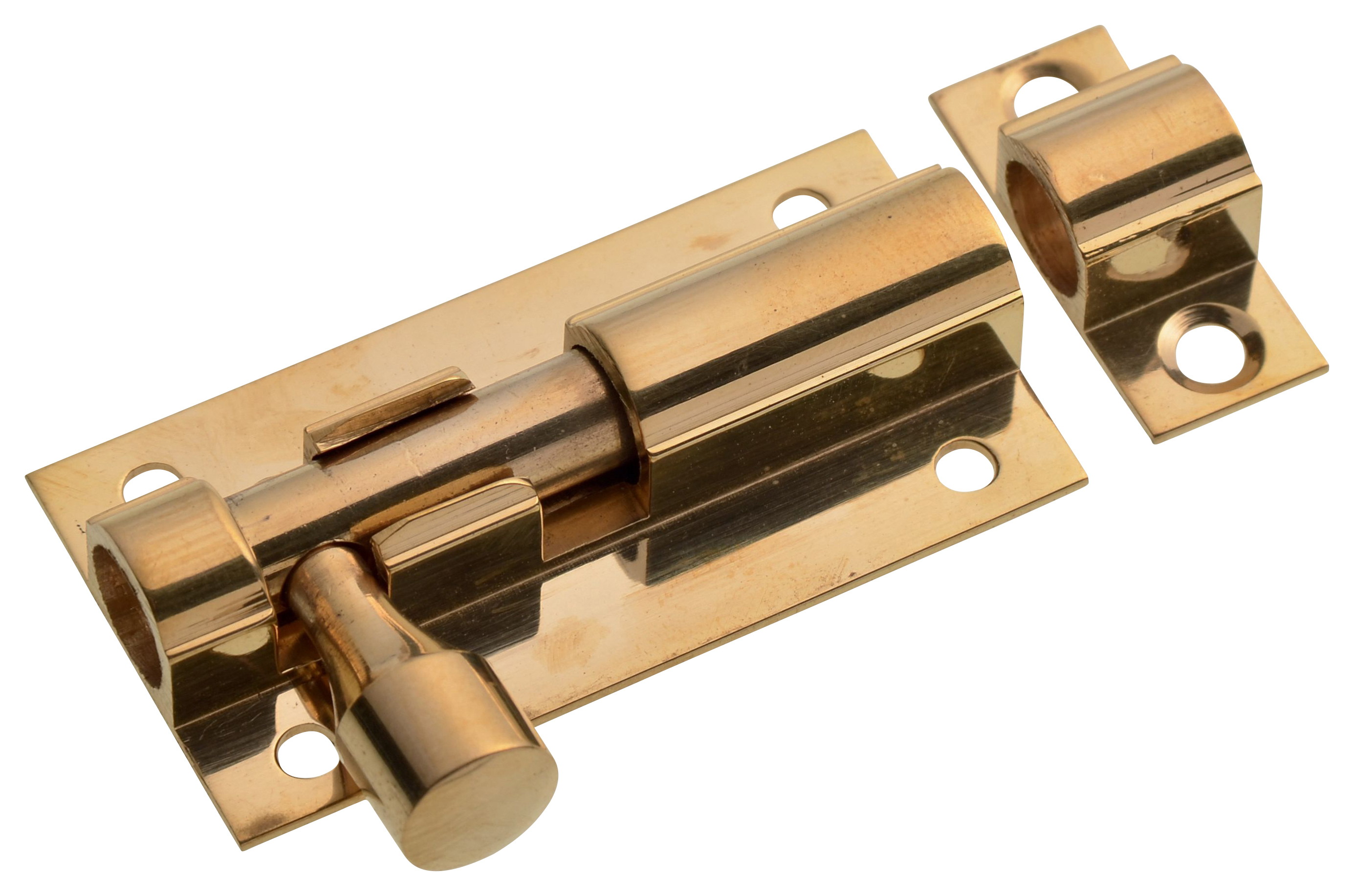 Wickes Brass Barrel Bolt - 50mm