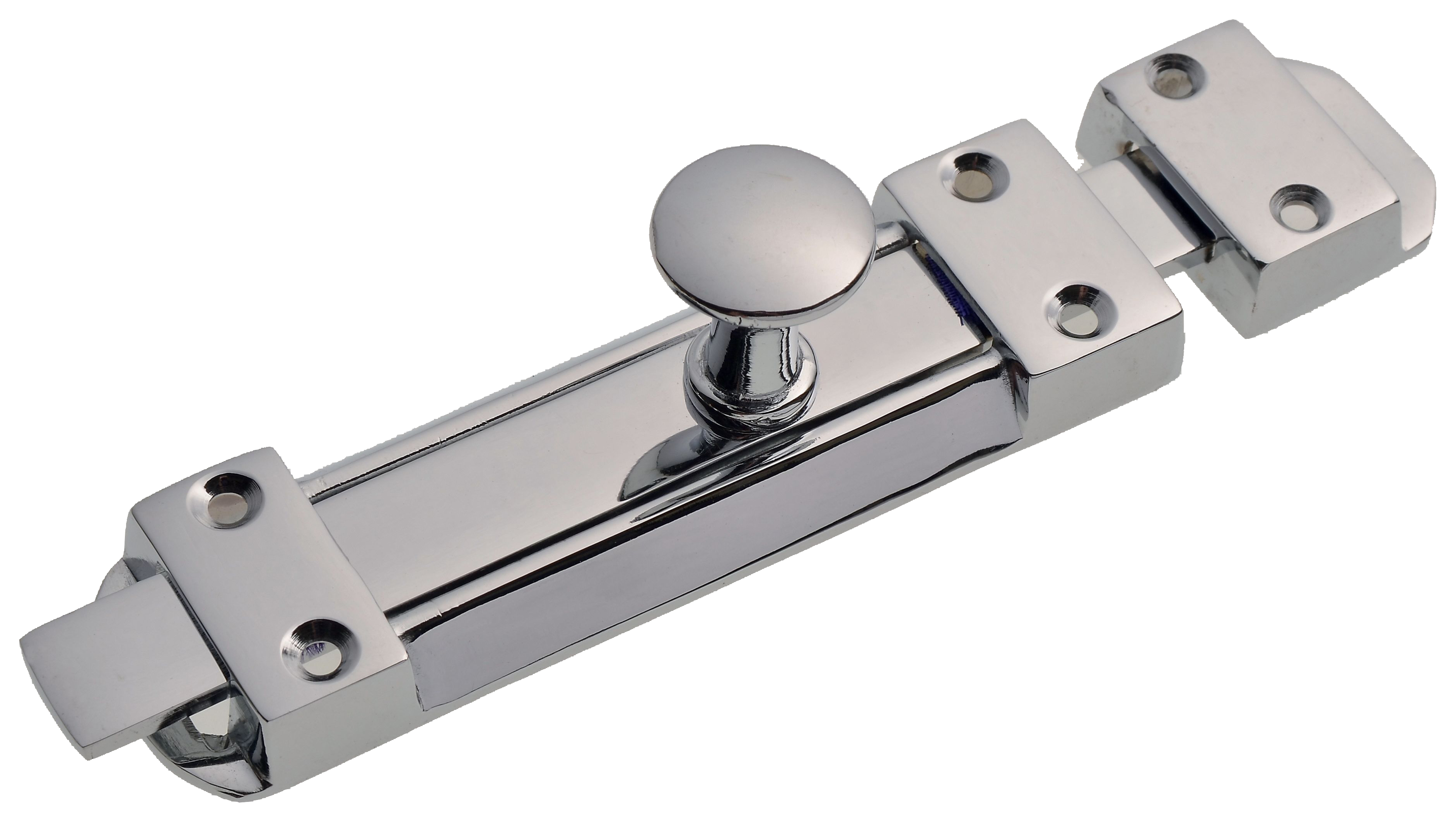 Image of Wickes Chrome Flat Tower Bolt - 140mm