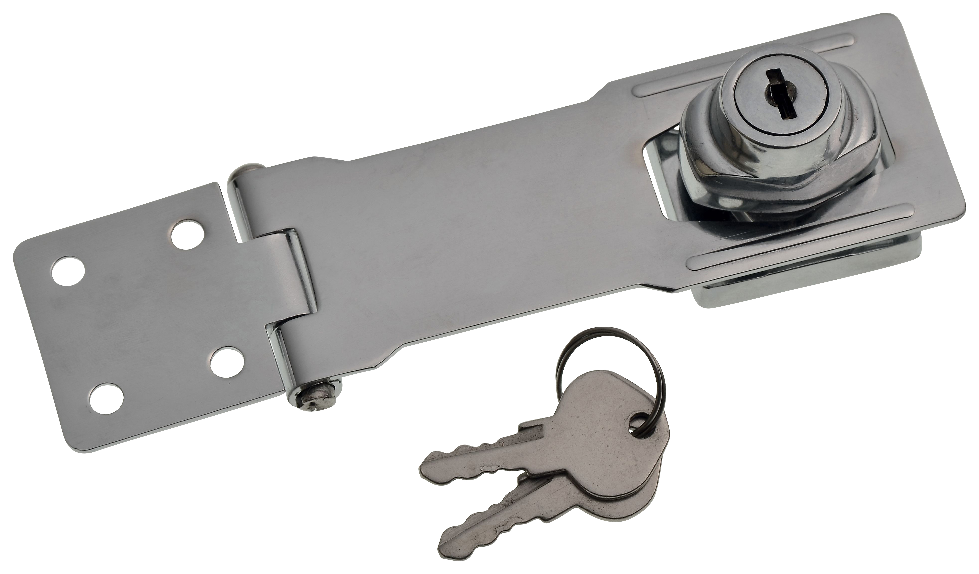 Wickes Locking Gate Hasp - Galvanised 115mm