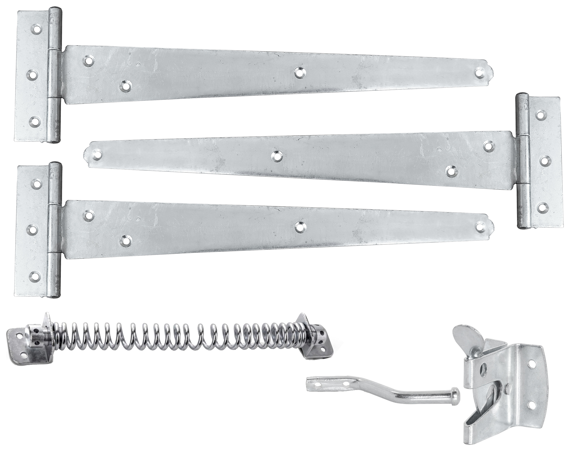 Image of Wickes Garden Gate Hinge Kit - Galvanised