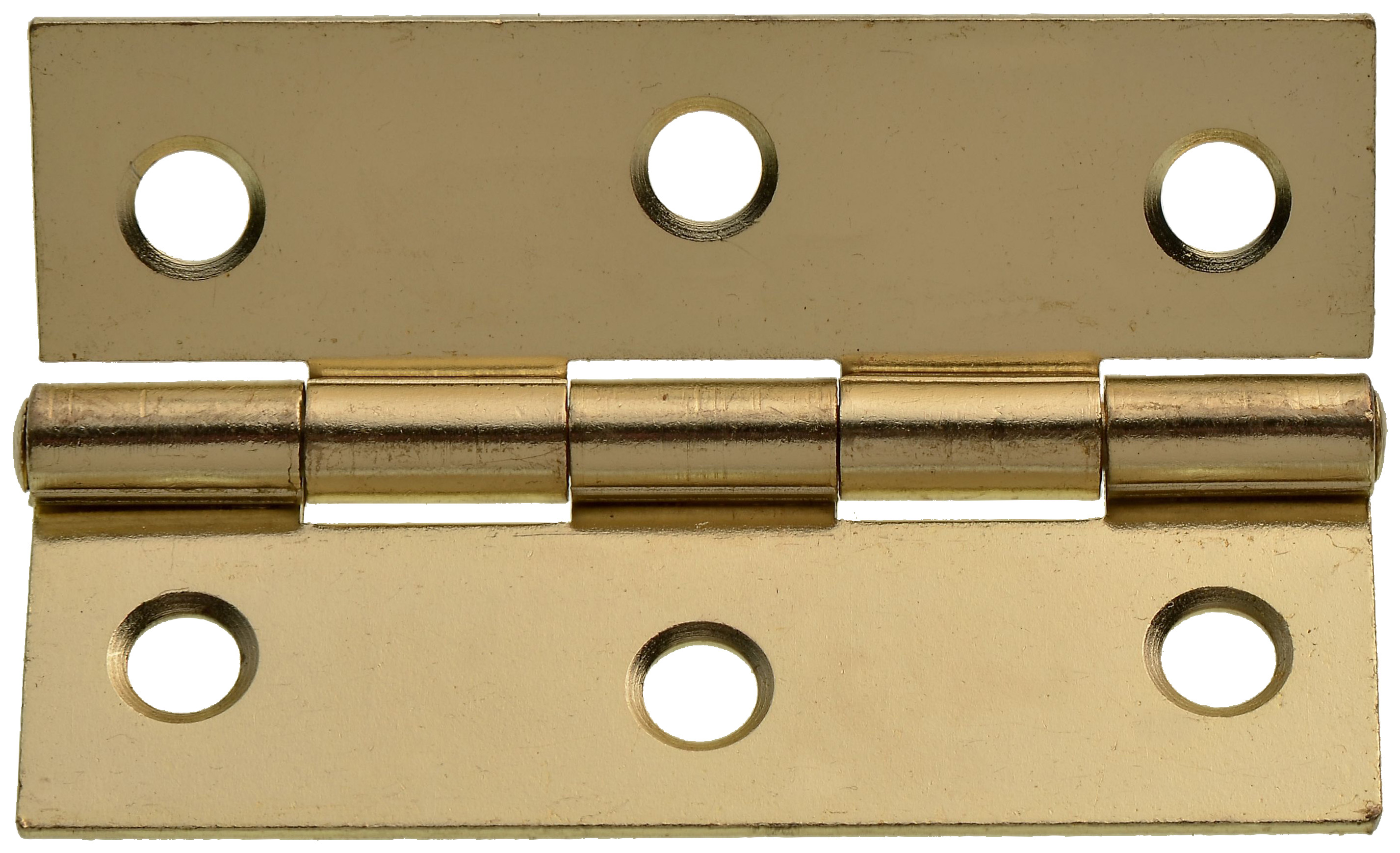 Wickes Brass Plated Butt Hinge - 76mm - Pack of 2