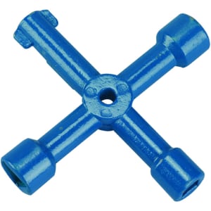 Image of Wickes Blue 4 Way Utility Key