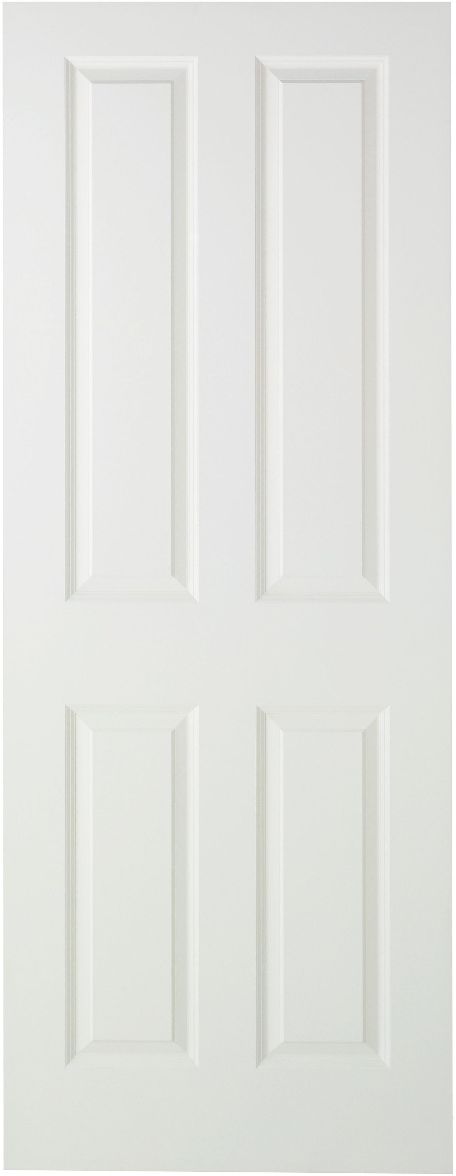 Wickes Chester White Smooth Moulded 4 Panel Internal Door - 1981 x 610mm