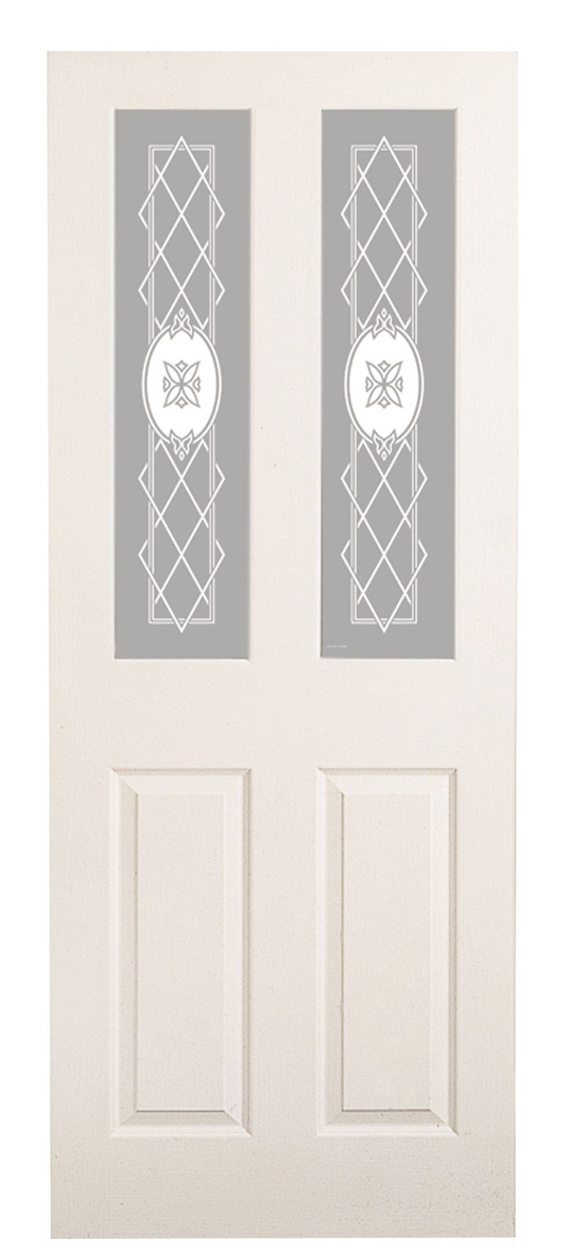 Wickes Chester White Glazed Grained Moulded 4 Panel Internal Door