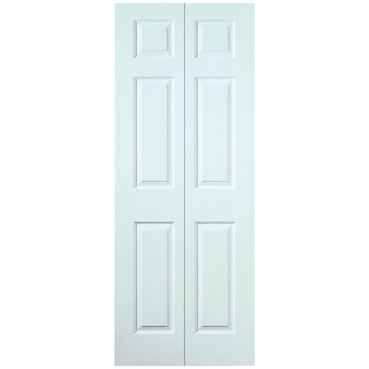 Wickes Lincoln White Smooth Moulded 6 Panel Internal Bi-Fold Door ...