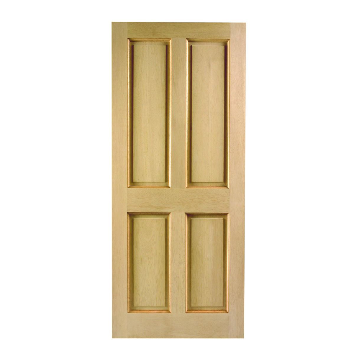 Image of Wickes London External 4 Panel Oak Door - 2032 x 813mm