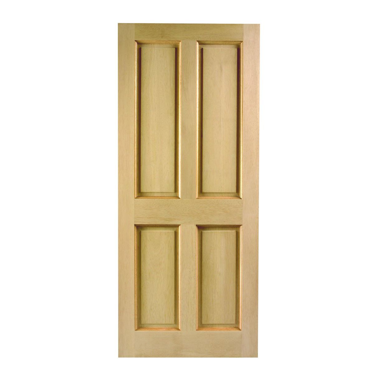 Wickes London External 4 Panel Oak Door - 2032 x 813mm