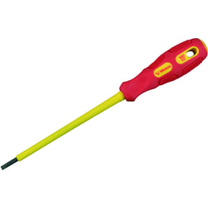 Wickes VDE 2.5mm Soft Grip Slotted Screwdriver - 75mm