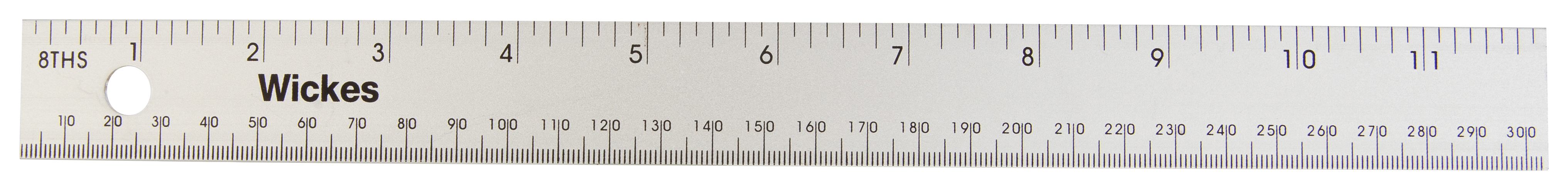 Image of Wickes General Purpose Aluminium Rule - 300mm