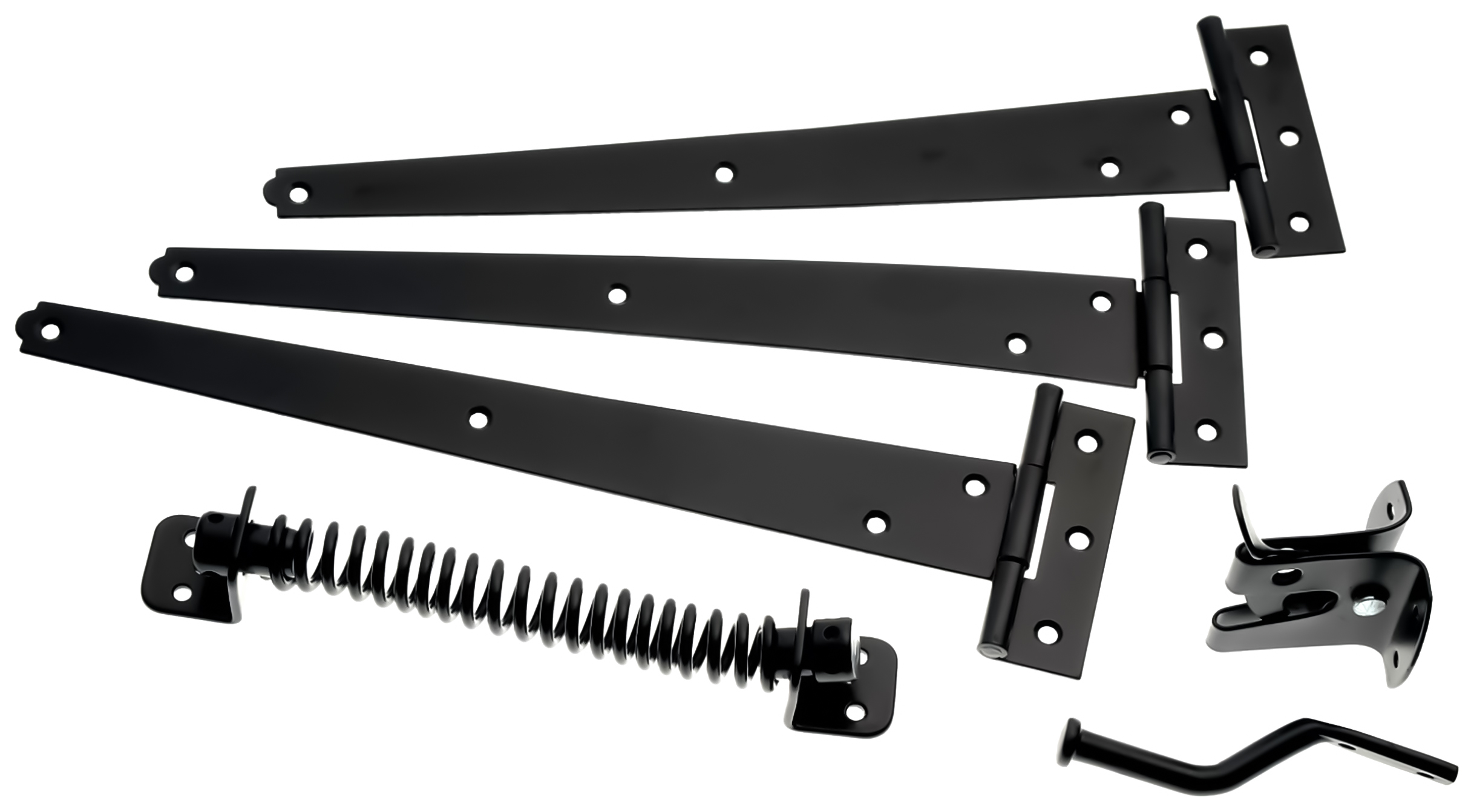 Image of Wickes Garden Gate Hinge Kit - Black