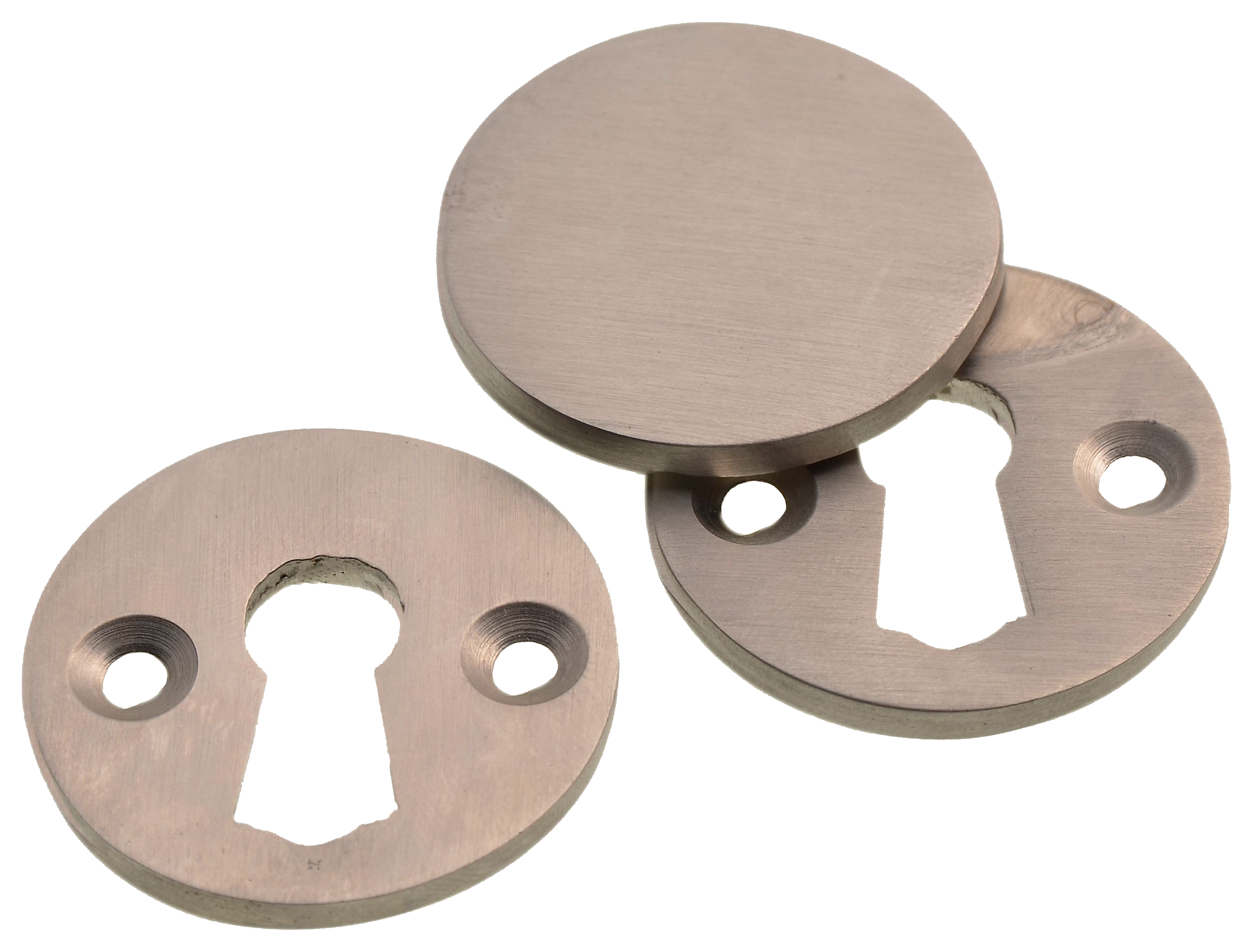 Wickes Key Hole Cover & Plate - Satin Nickel 35mm