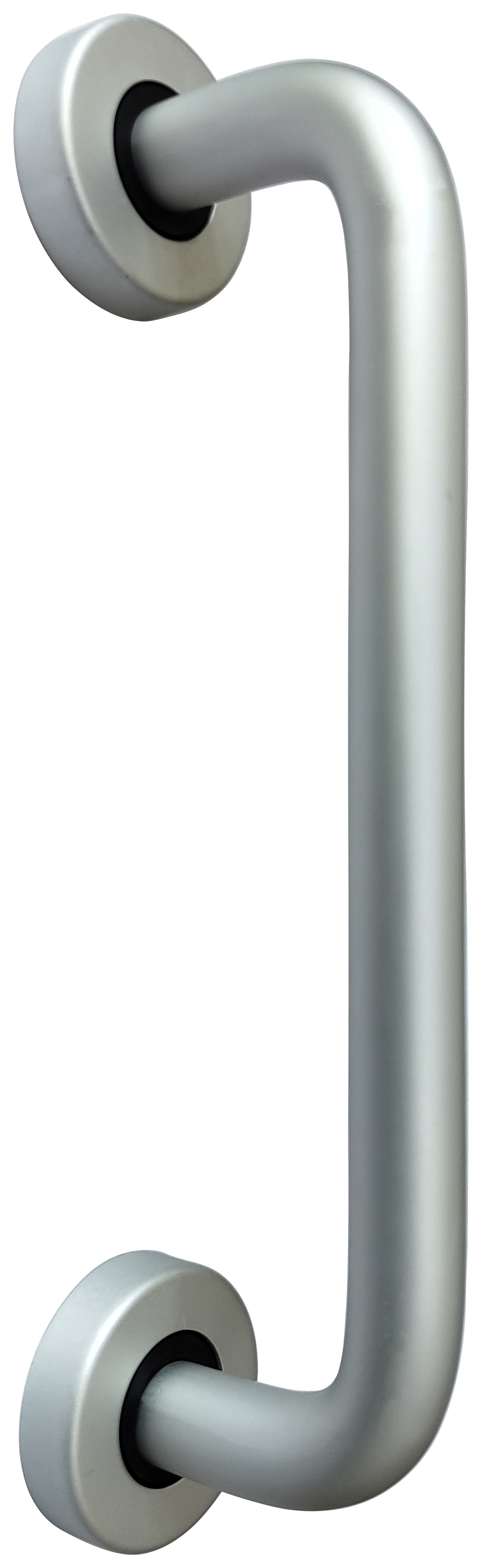 Image of Wickes D Pull Single Door Handle - Aluminium 225mm