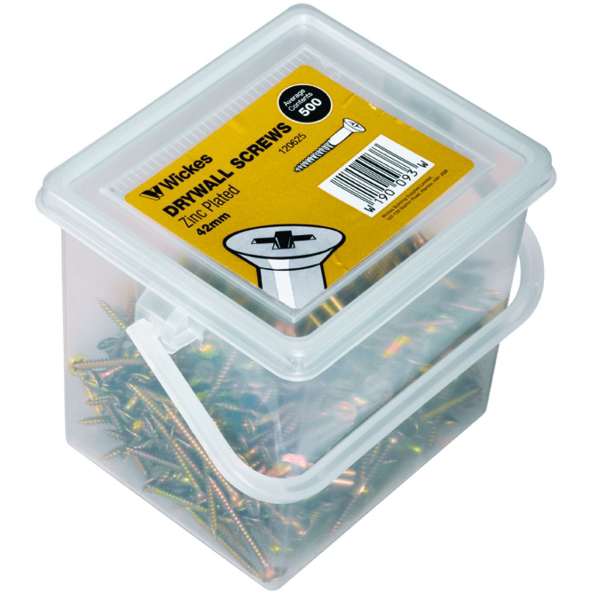 Wickes Drywall Zinc Plated Screws - 42mm - Pack of 500