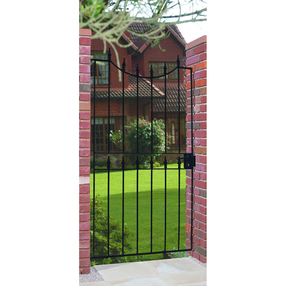 Wickes Windsor Steel Gate Black - 914 x 1880 mm