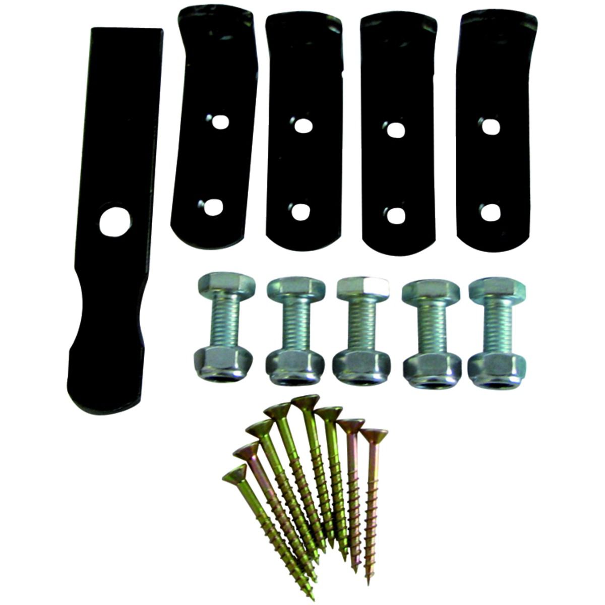 Wickes Metal Driveway Gate Fitting Kit - Black