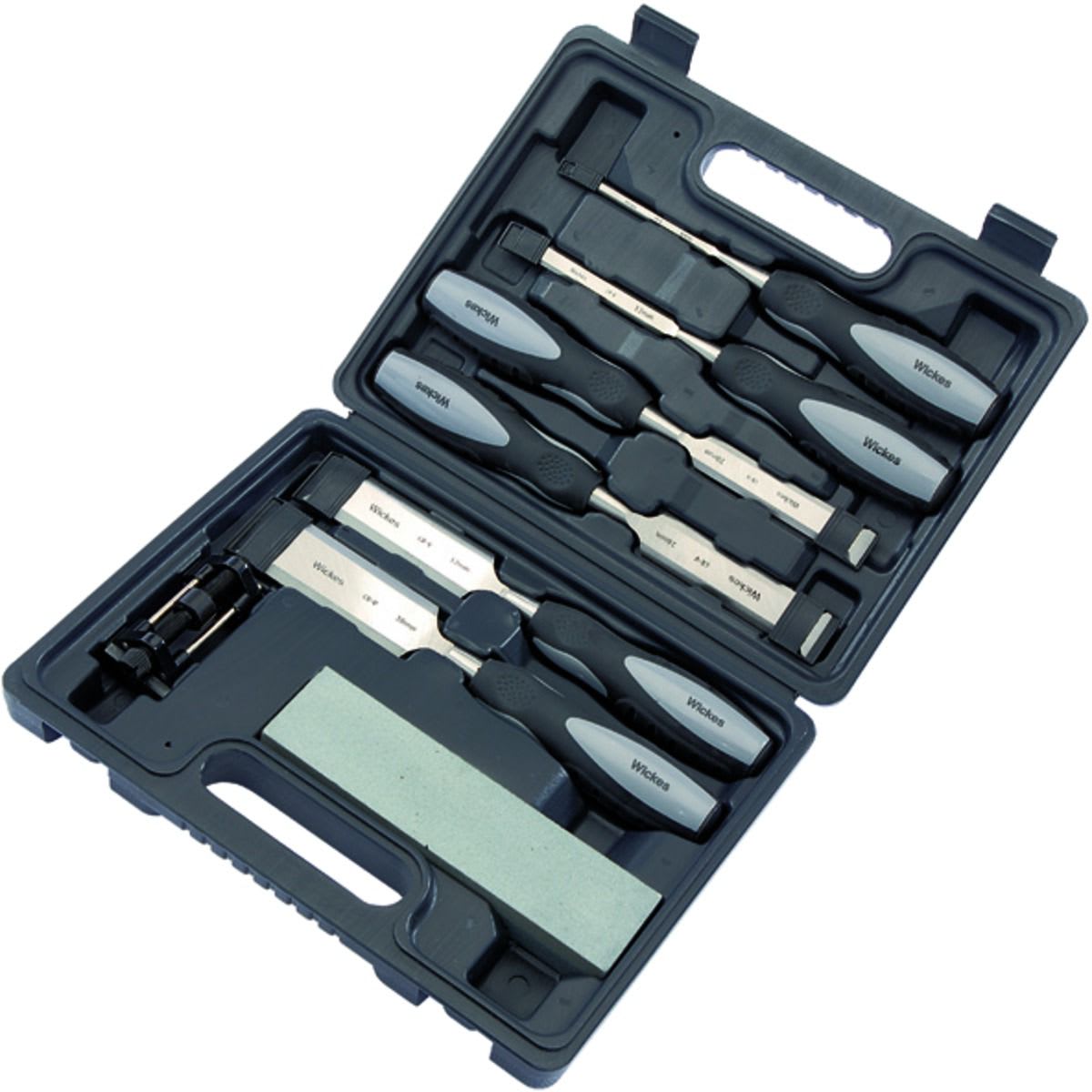 Wickes Powagrip Wood 8 Piece Chisel Set with