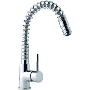 Wickes Spiralle Pull Out Monobloc Kitchen Sink Mixer Tap - Chrome